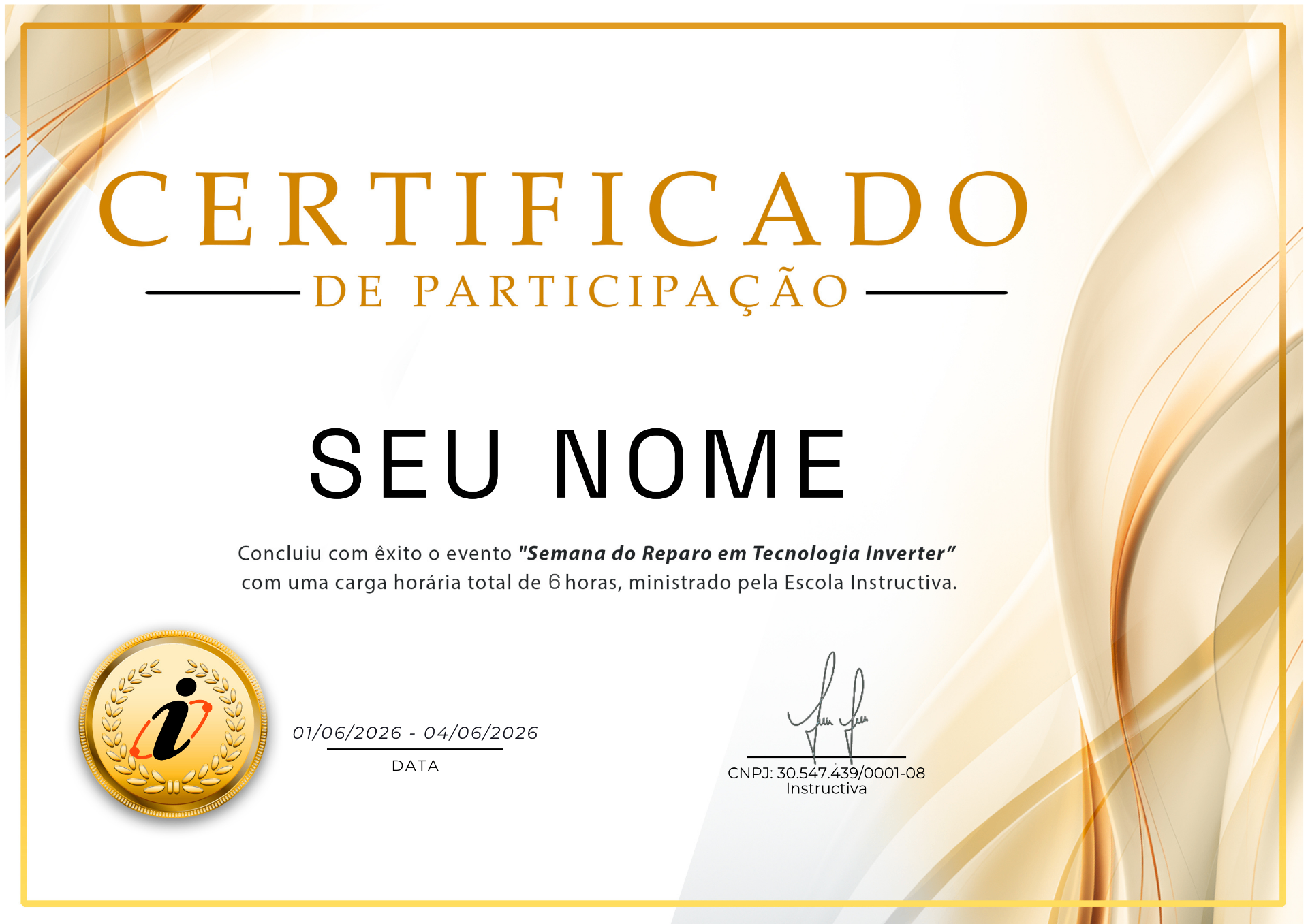 Certificado de participação